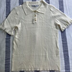 Amazon Murmurey Knit Ribbed Polo — XL NWOT